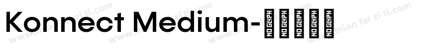 Konnect Medium字体转换